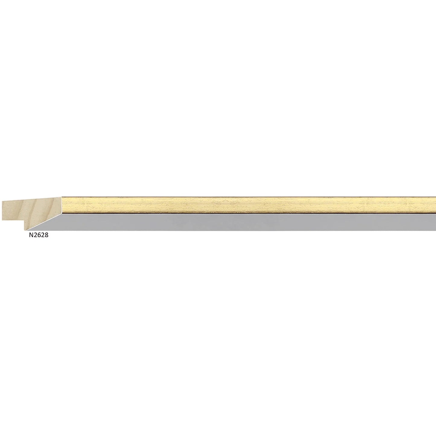 N2628 Collins White with Gold