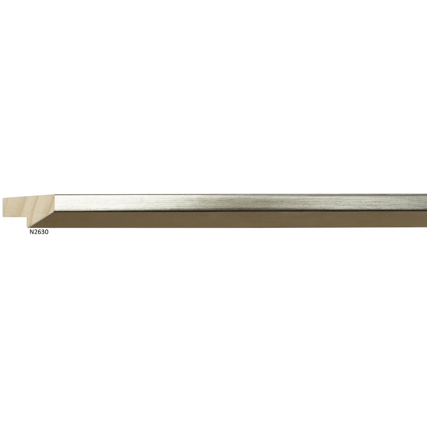 N2630 Silver Collins Champagne with Gold Panel Stem