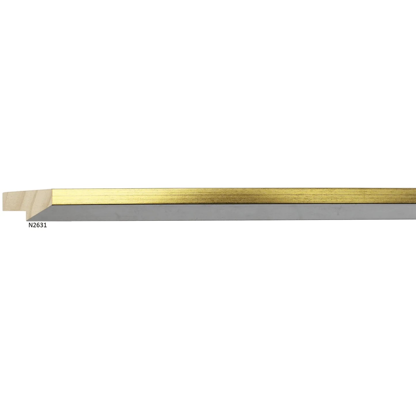 N2631 Silver Collins with Gold Panel Stem