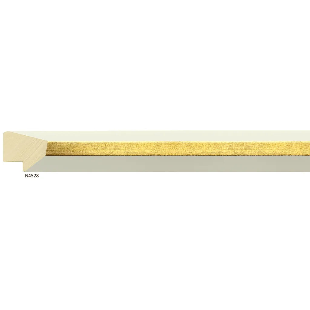 N4528 Keystone Scratch White with Gold