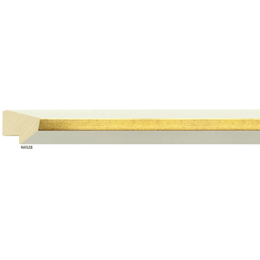 N4528 Keystone Scratch White with Gold