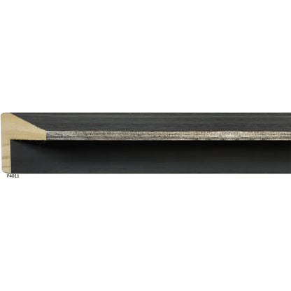 P4011 Rustique Black with Silver Floater