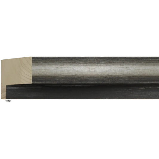 P4034 Rustique Dark Grey with Silver Floater